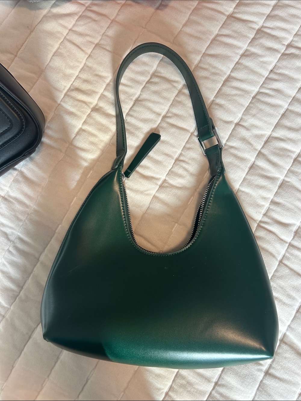 Madison West Forest Green Shoulder Bag